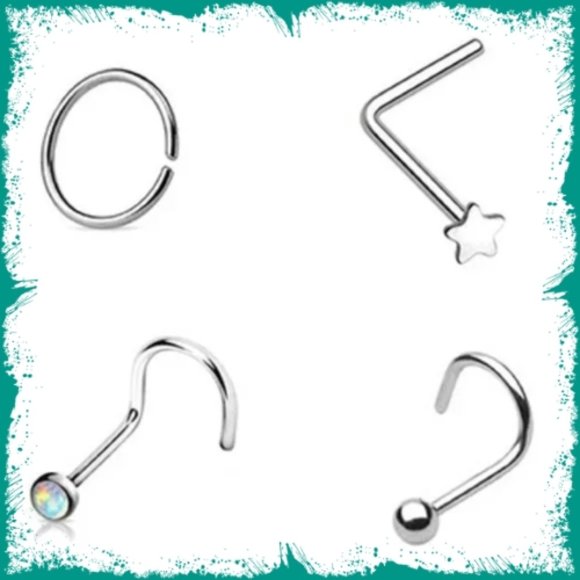 New 8pc Nose Piercing Kit - Picture 5 of 5